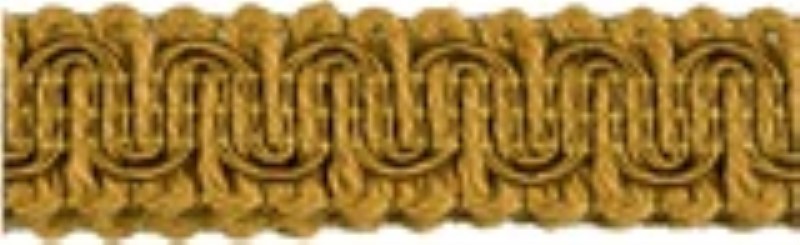 Rayon Scroll Gimp - D05 Old Gold Larger Image-Size & Fit Guide 