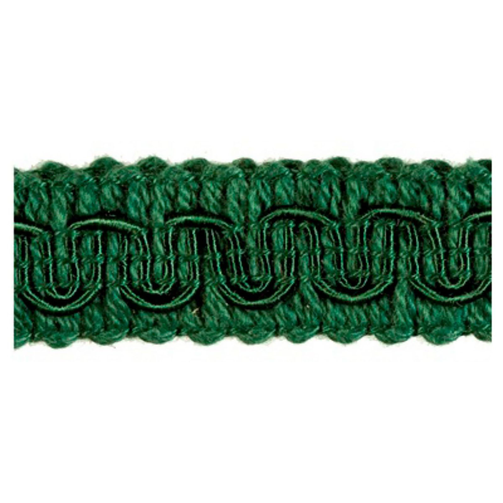 Rayon Scroll Gimp - L39 Hunter Green Larger Image-Size & Fit Guide 