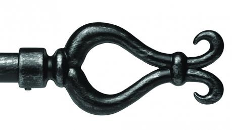 Finial Lira Black 1 3/16"