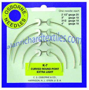 C.S. Osborne K-7 Curved Round Point X-Light Needles