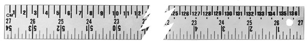 C.S. Osborne Aluminum Straight Edge Ruler 60SE Larger Image-Size & Fit Guide 