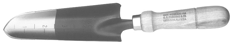 C.S. Osborne Transplanting Trowel Larger Image-Size & Fit Guide 