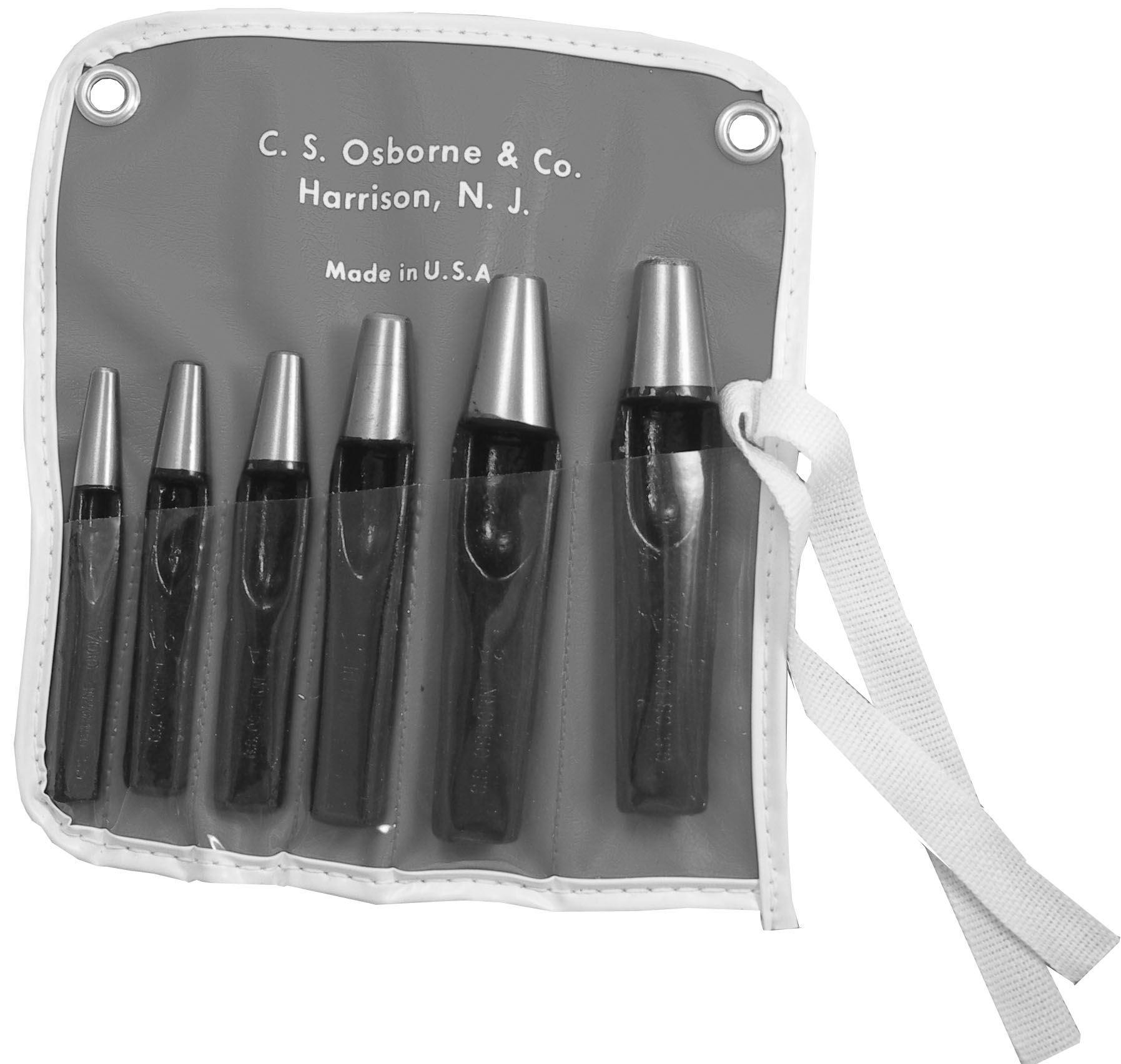 C.S. Osborne Grommet Hole Cutter Set Larger Image-Size & Fit Guide 