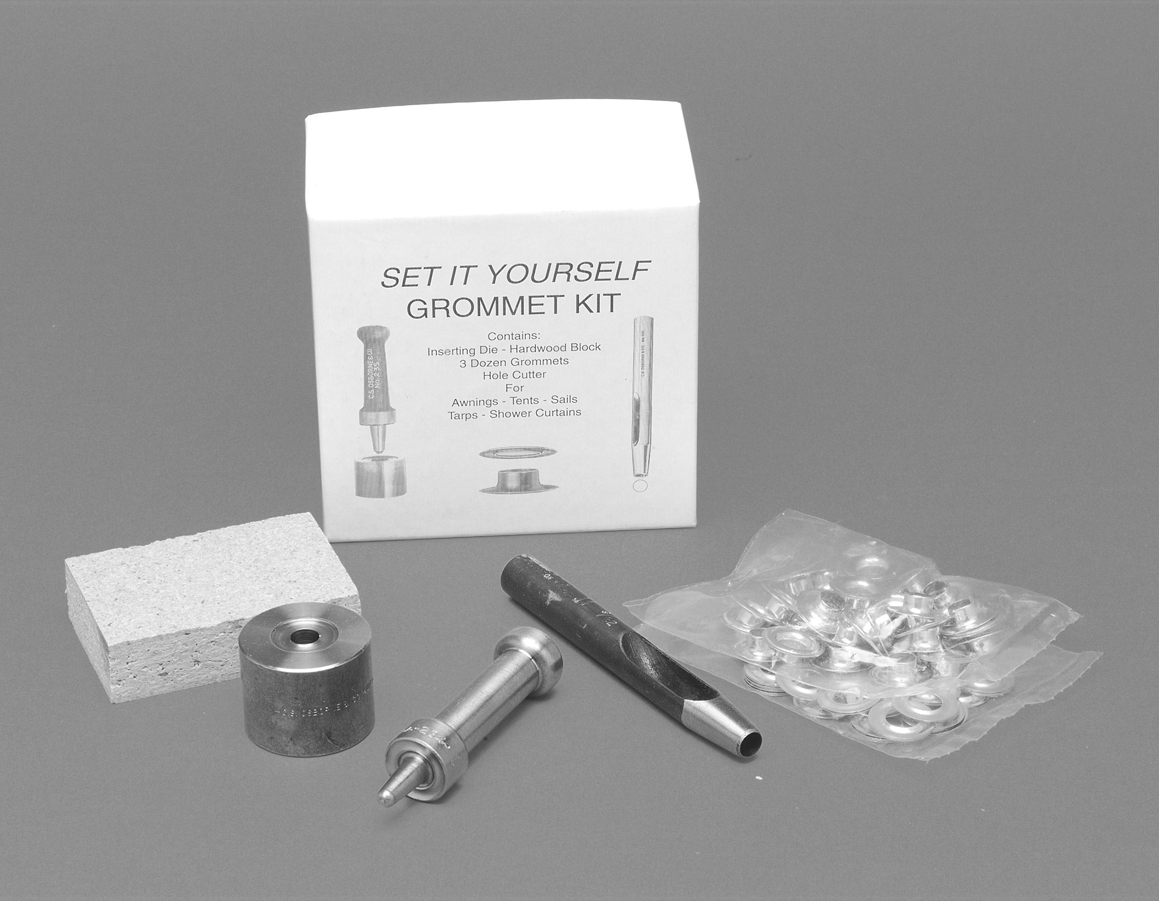 C.S. Osborne Home Grommet Kit - Nickel - 3/16