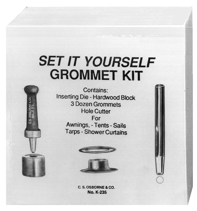 C.S. Osborne Home Grommet Kit - Brass - 3/16