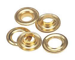 C.S. Osborne Self Piercing Grommets & Washers - Brass - 1