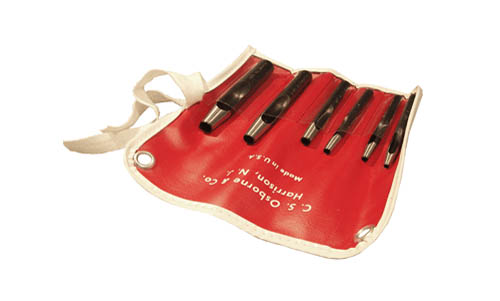 C.S. Osborne Belt Punch Set (smaller sizes) Larger Image-Size & Fit Guide 