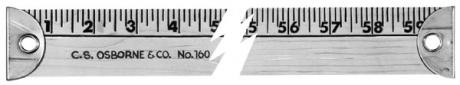 C.S. Osborne 72" Wooden Ruler - # 160-6C