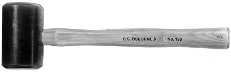 C.S. Osborne Rawhide Mallet - Solid Head - Size 3