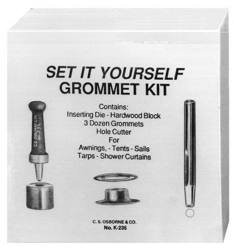 C.S. Osborne Home Grommet Kit - Brass - 9/32" - 1