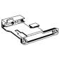 Kirsch Ripplefold Overlap Master For 94001 Track - Left - 94116 Larger Image-Size & Fit Guide 