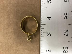 Kirsch Brass-Plated Eyelet Cafe Rings 1420B.63 1