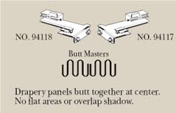 Kirsch Ripplefold Butt Masters For 94001 Track - Left - 94118