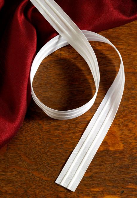 1" - 2 Cord Shirring Tape - White