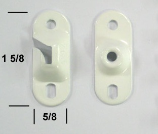 Inside Mount Window Shade Brackets 763R - Pair