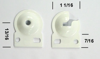 Inside Footless Window Shade Bracket # 62 - Pair