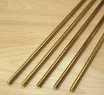 Brass Plated Steel Rodding - 5 Pieces At Standard Cuts