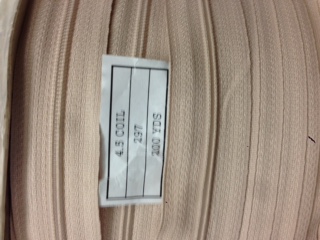 #4.5 Nylon Zipper Tan - 200 Yards Per Roll