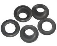 C.S. Osborne #2 3/8" Dull Black Grommets With Plain Washers (144/box)