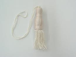 4" Bullion Tassel - White - Per Tassel