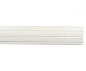 2" Diameter 8' Fluted Wood Pole - 025 - White