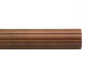 2" Diameter 6' Fluted Wood Pole - 085 - Walnut