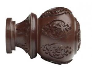 2" Wood Trends Lacey Finial - 083 - Mahogany