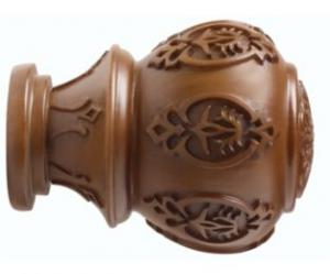 2" Wood Trends Lacey Finial - 085 - Walnut