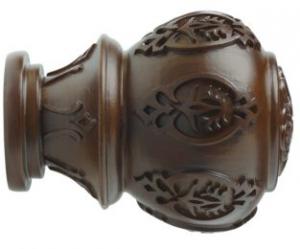 2" Wood Trends Lacey Finial - 841 - Coffee