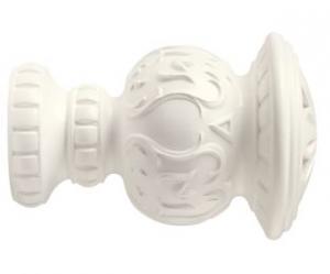 2" Wood Trends Reign Finial - 025 - White