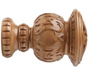 2" Wood Trends Reign Finial - 820 - Estate Oak