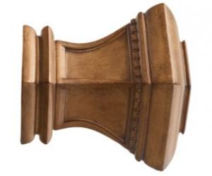 2" Wood Trends Bristol Finial - 820 - Estate Oak