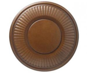 Wood Trends 4-1/2" Holdback Medallion With Post Arm - 085 - Walnut