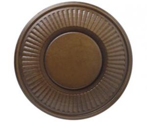 Wood Trends 4-1/2" Holdback Medallion With Post Arm - 827 - Hazelnut