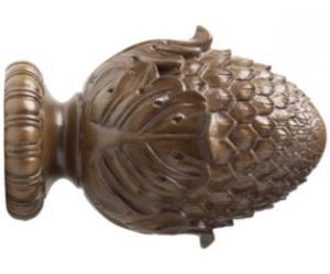 2" Wood Trends Oakleaf Cone Finial - 827 - Hazelnut