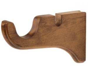 2" Wood Trends Double Bracket - 820 - Estate Oak