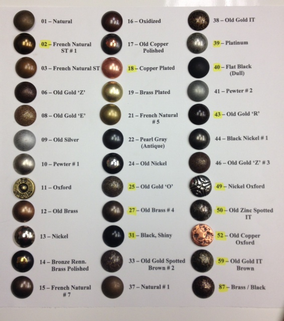 Alan Richard Nail Board Color Chart