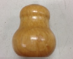 1" Wood Bell Cord Pull - Light Cherry - 25 Per Bag