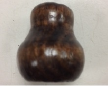 1" Wood Bell Cord Pull - Walnut - 25 Per Bag