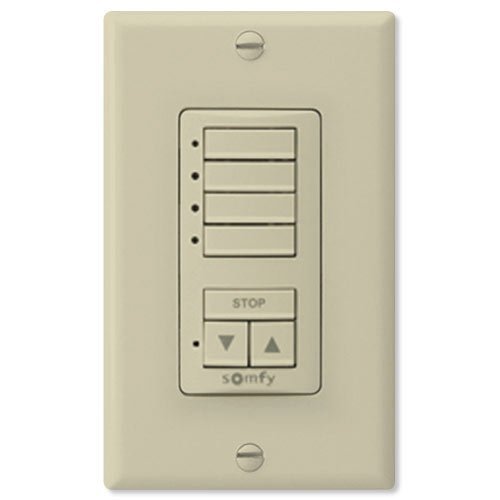 Somfy DecoFlex WireFree, RTS 4 Wall Switch - Ivory