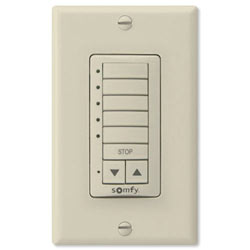 Somfy DecoFlex WireFree, RTS 5 Wall Switch - Ivory