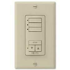 Somfy DecoFlex WireFree, RTS 3 Wall Switch - Ivory